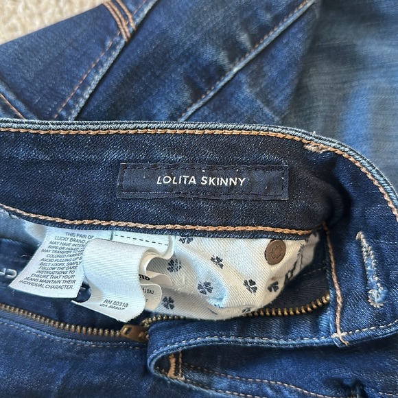 Lucky Brand Skinny Jeans with Dark Wash - Picture 4 of 7